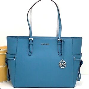 Michael Kors Teal Blue Gily Tote